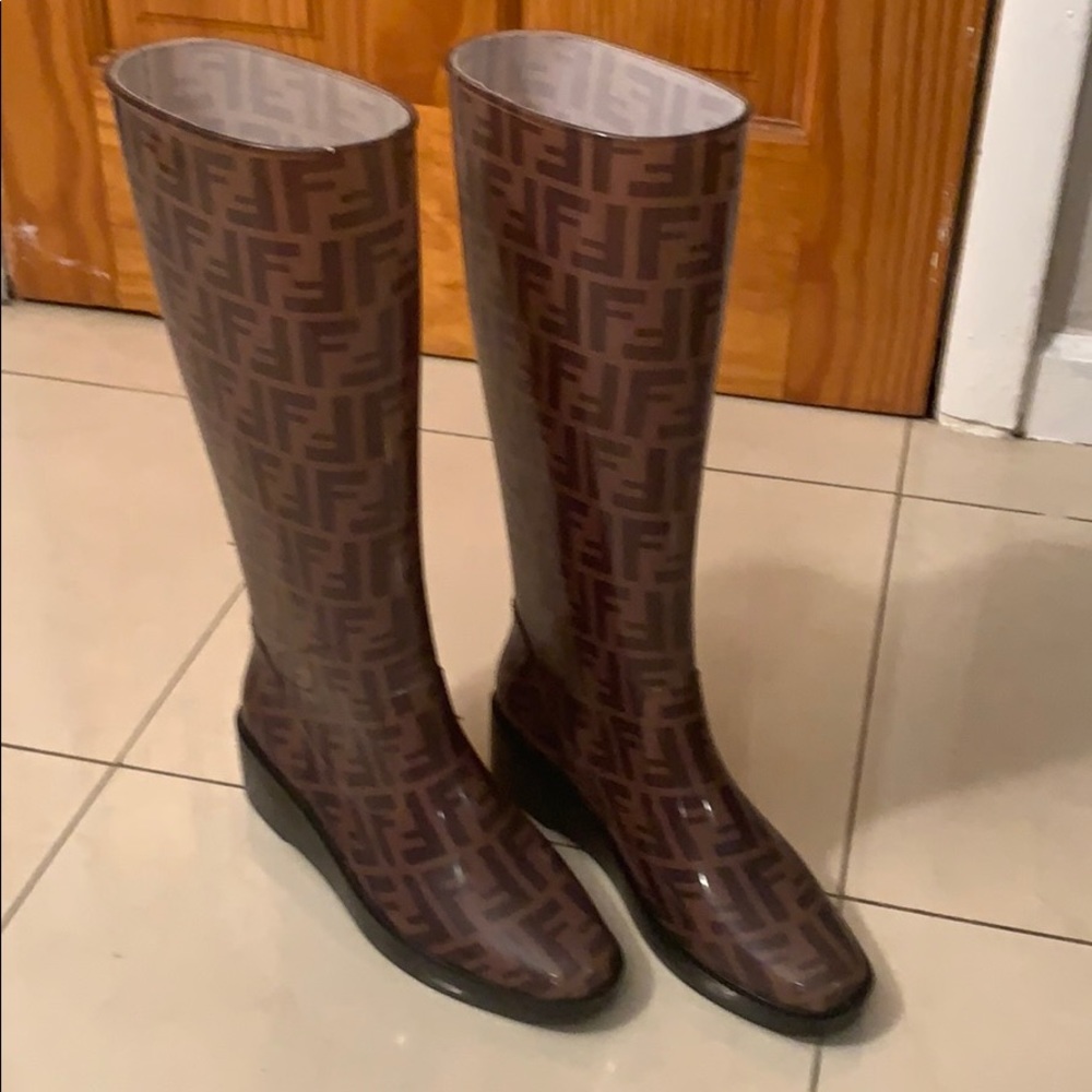 Fendi rain boots